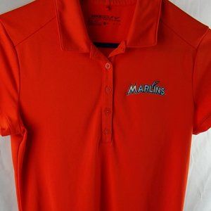 Miami Marlins MLB Nike Golf Dri-Fit Women's Medium Polo
